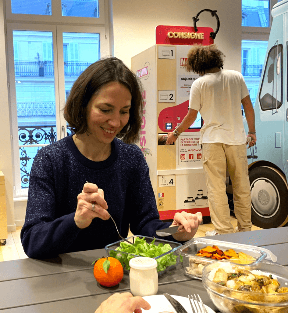 Consigne en entreprise sans restaurant avec NoWW solution de contenants consignés