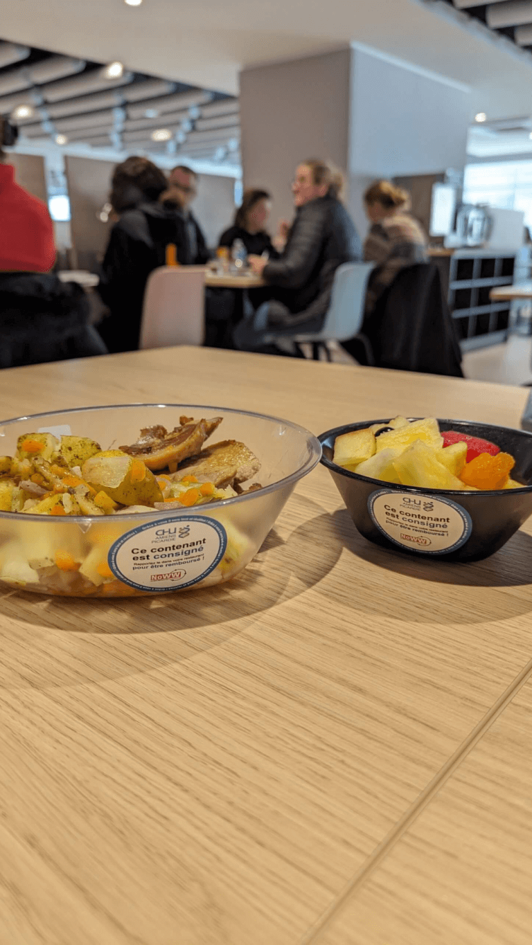 Contenants consignés repas santé