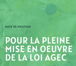 Pour la pleine mise en oeuvre de la loi AGEC