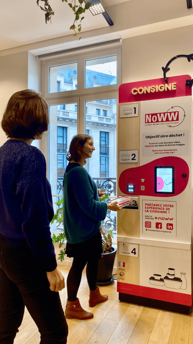 Rendu contenant consigné repas zéro déchet