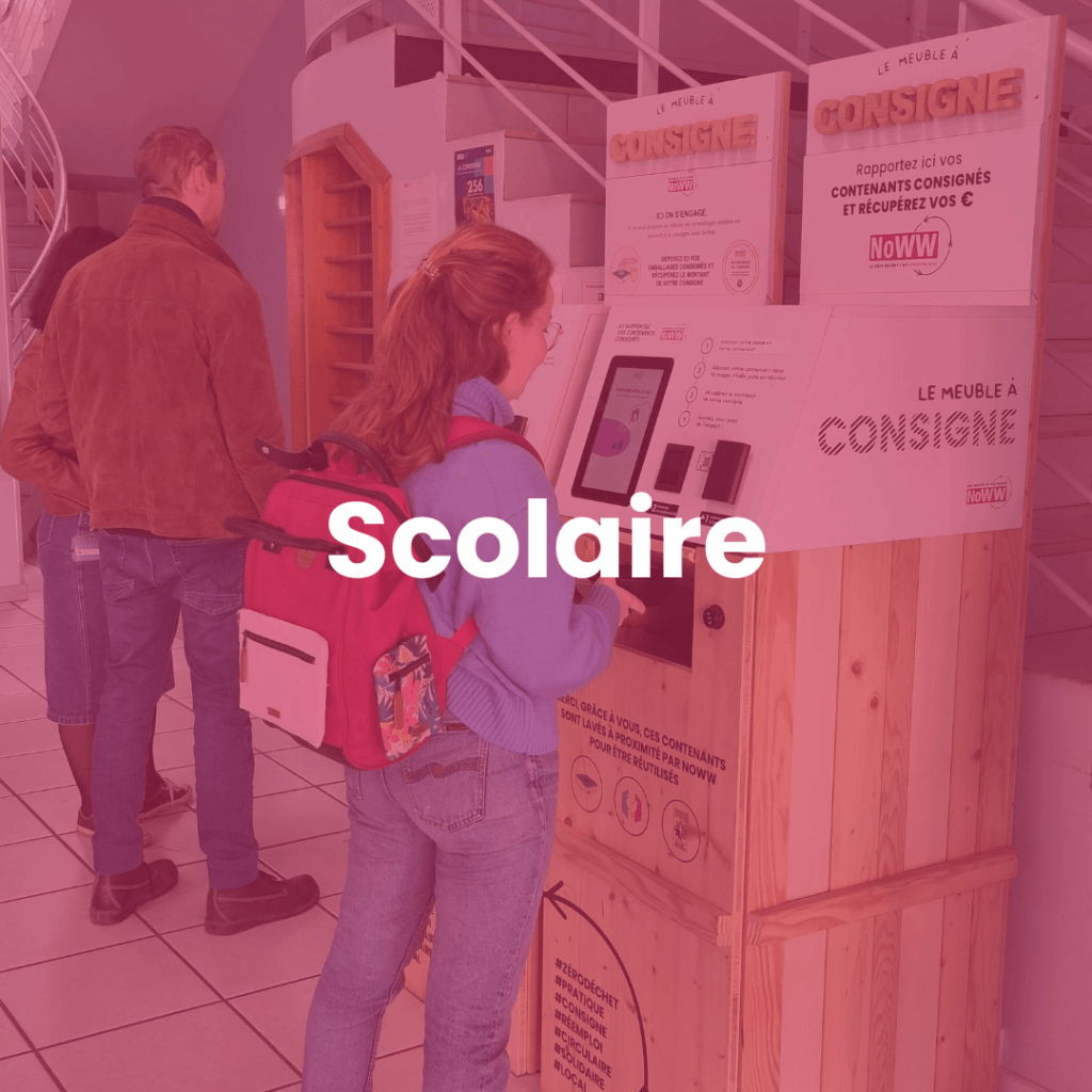 Consigne en scolaire, utilisation de borne