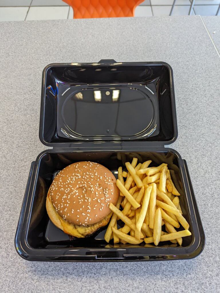 contenant consigné NoWW, restauration école