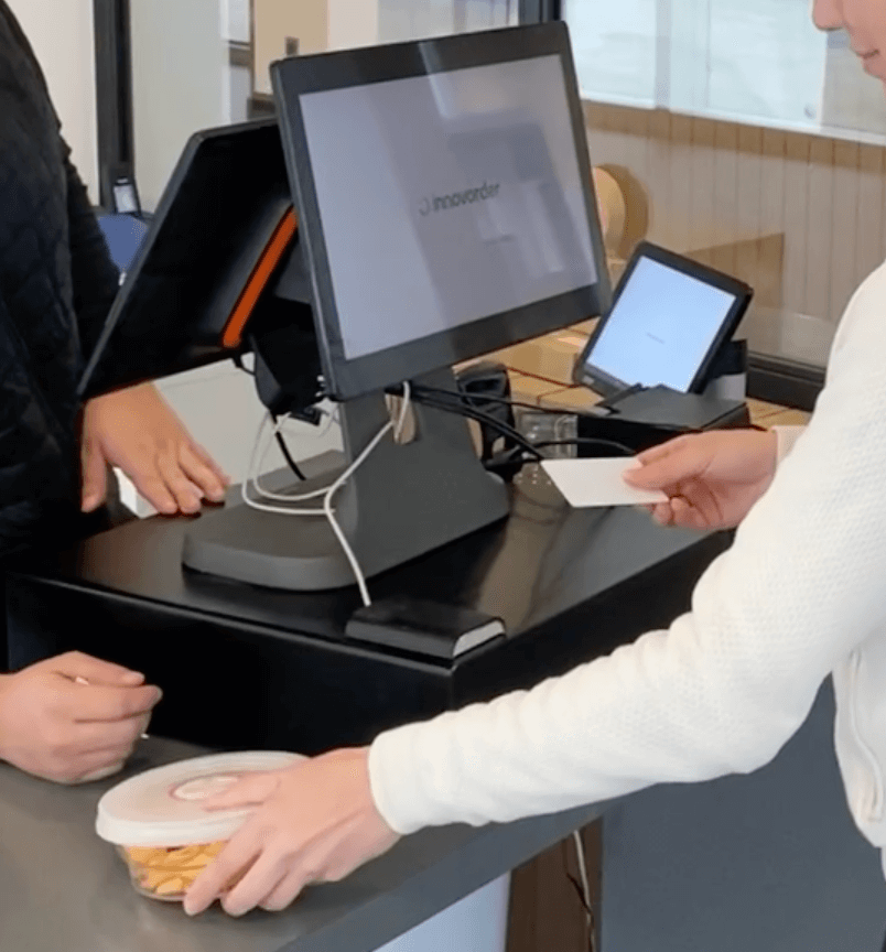 Encaissement de la consigne NoWW caisse Innovorder